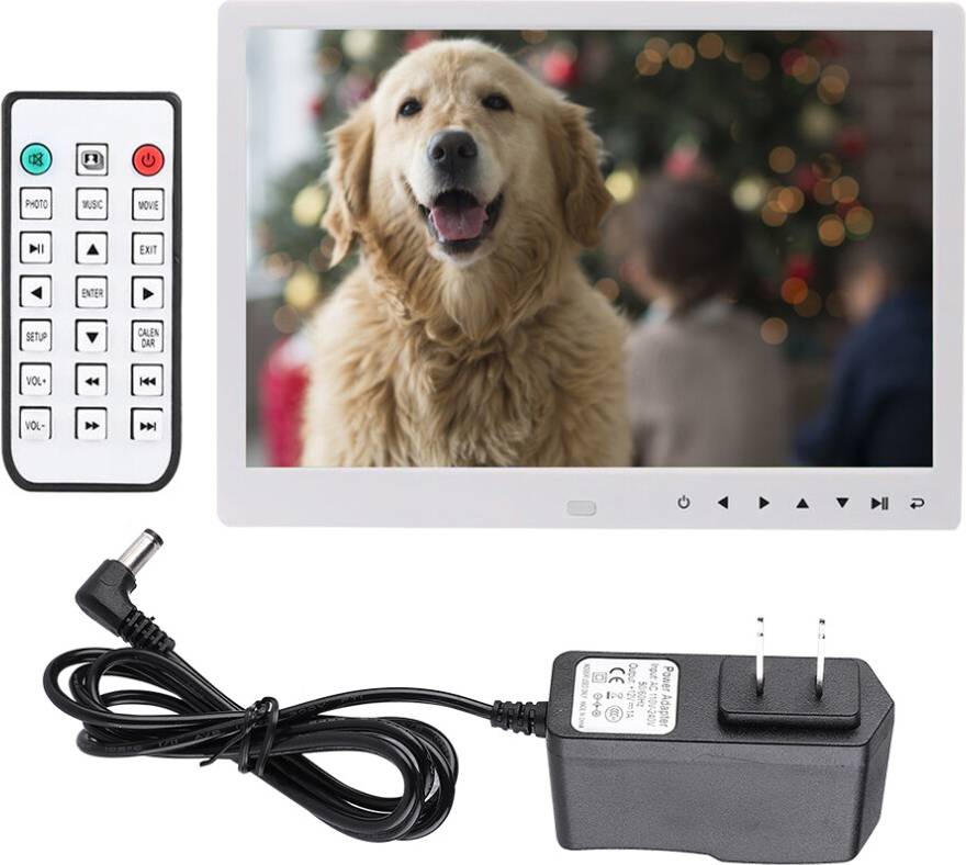12 Inch Portable HD Digital Photo Frame Clock