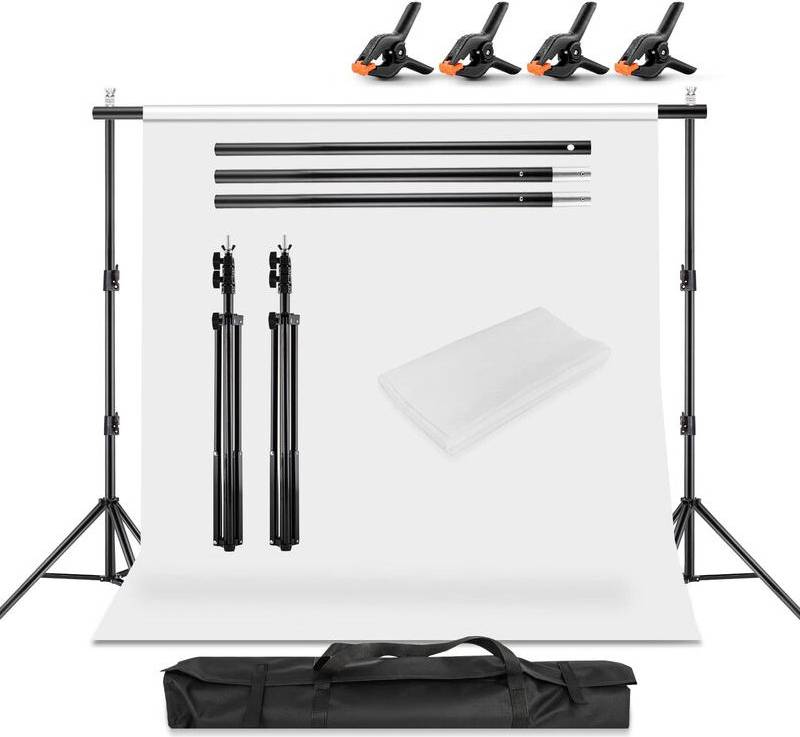GoDyna Adjustable Backdrop Stand Kit 2 x 2m