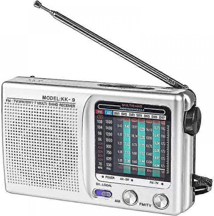 Portable Radio Operated Silver