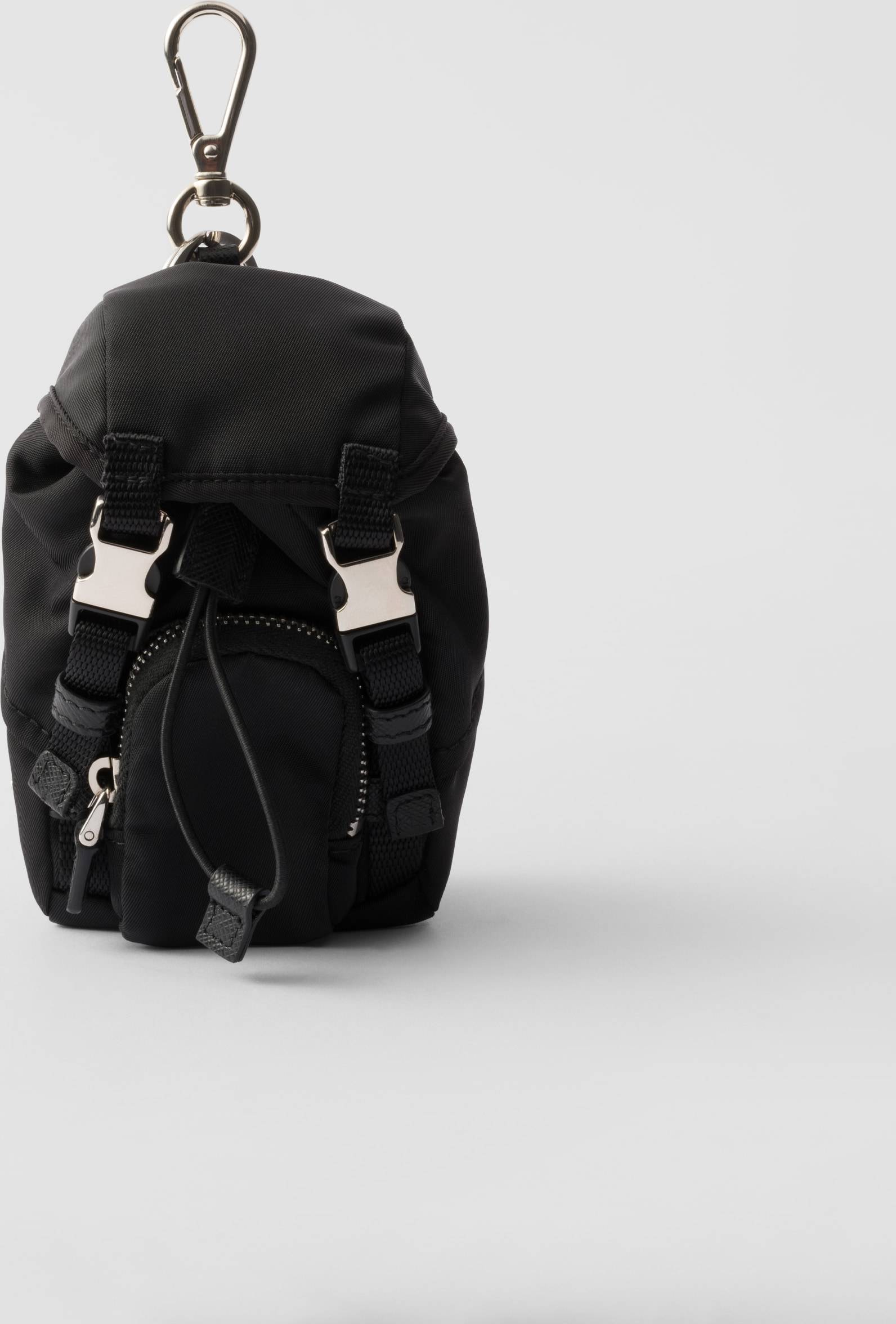 Prada Re-Nylon Mini Pouch Keychain Charm