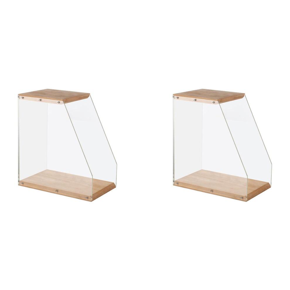 Record Storage Holder Solid Wood Display Rack
