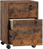 Homcom Rolling File with 2 Drawers Storage Cabinet