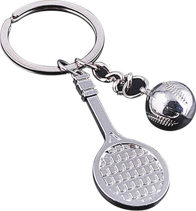 Vaguelly Key Fob Key Rings Keychain Tennis Metal