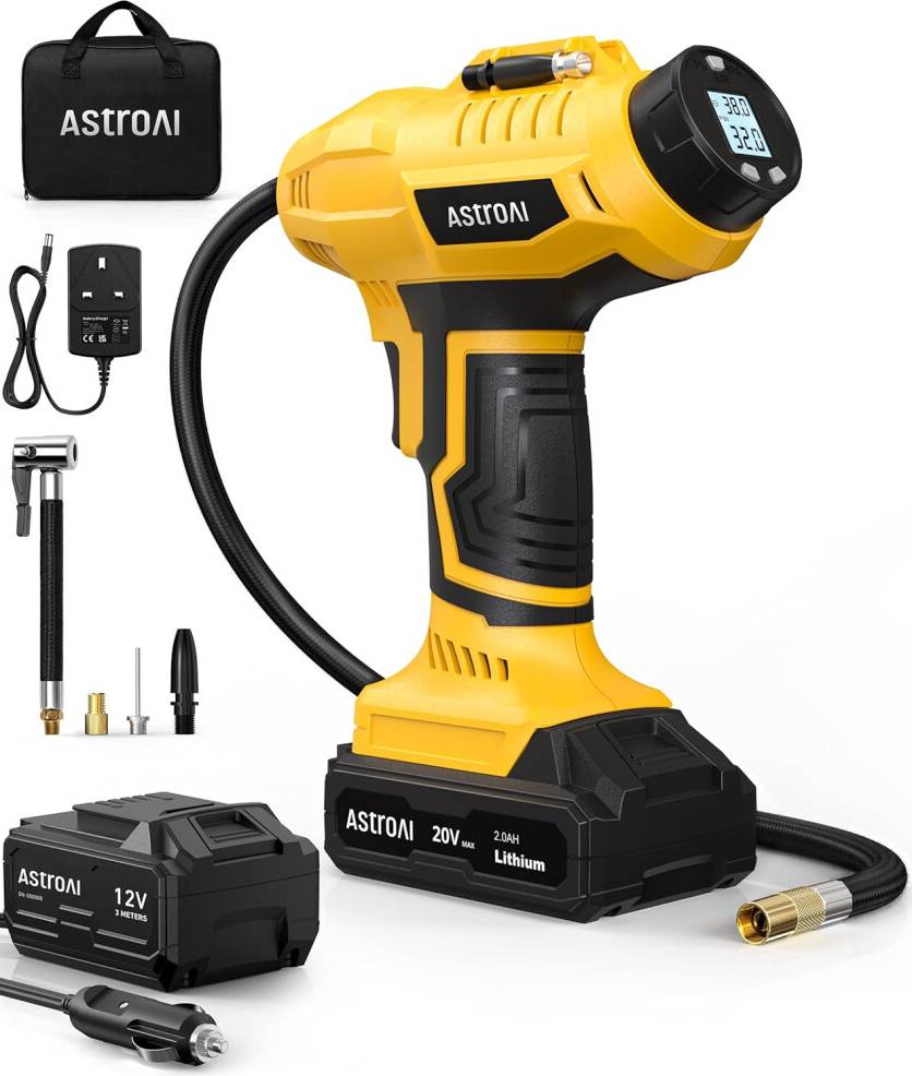 Tyre inflator AstroAI Cordless Tyre Inflator Air Compressor
