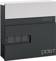 Wall Mounted Post Box with Viewing Window 2 Lock