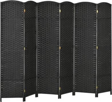 Homcom 6 Panel Folding Privacy Screen Room Divider