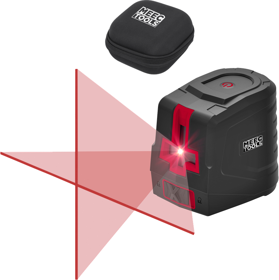 Krysslaser Meec Tools Rød Krysslaser