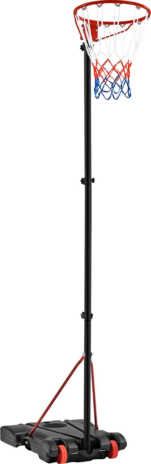 Yaheetech Full-Size Portable Netball Hoop Post Height Adjustable Red