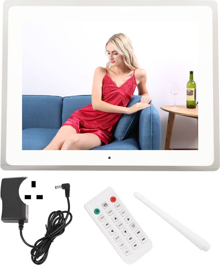 12in 1080P Digital Photo Frame LED Remote Control