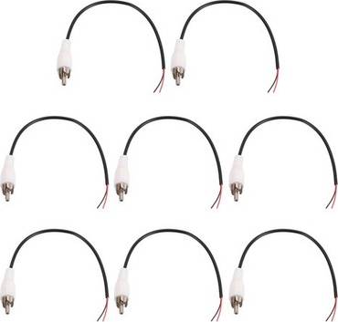 Uxcell 8pcs 8 Rca Audio Subwoofer Cable