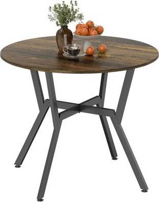 Homcom Small Kitchen With Black Steel Legs Dining Table