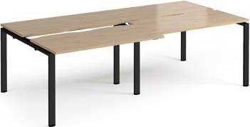 Adapt Sliding Top Double Back Desks Table