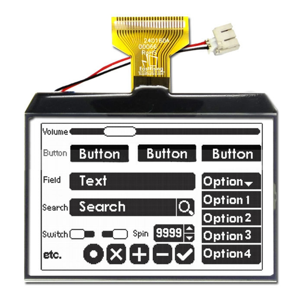 240 x 160 Saudism 3.4 Inch Dot Matrix LCD Display