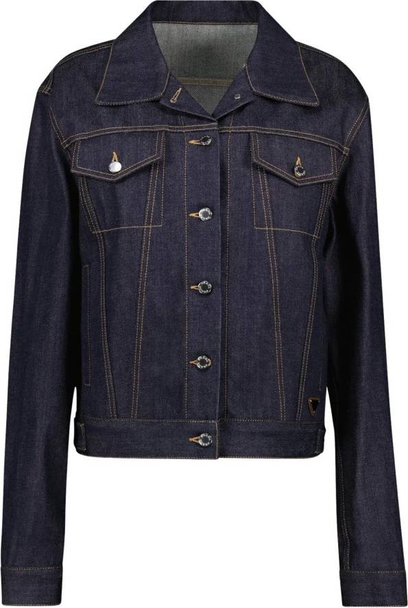 Prada Denim Jacket Klassisk Blå Rå