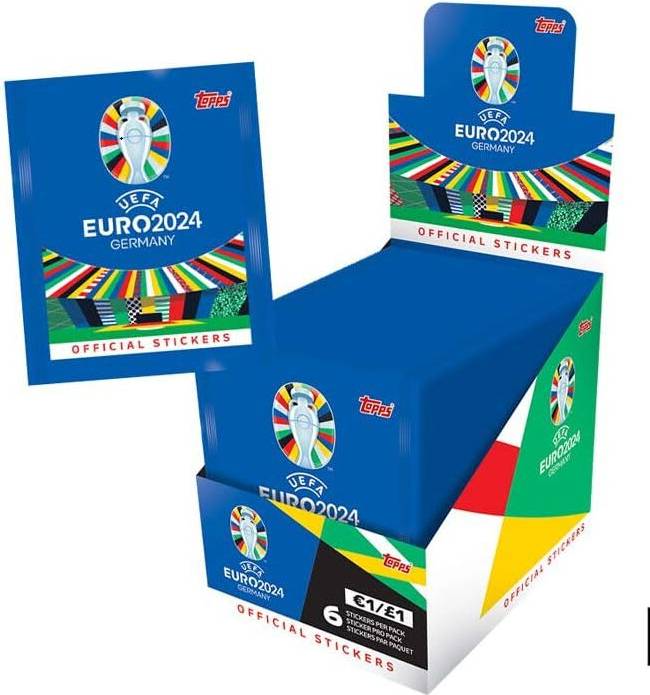 Official Euro Sticker Collection Full Box 100 Packages