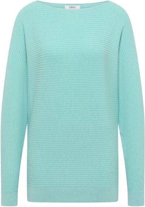 Cecil Pull Col Rond Femme Dolman - Bleu