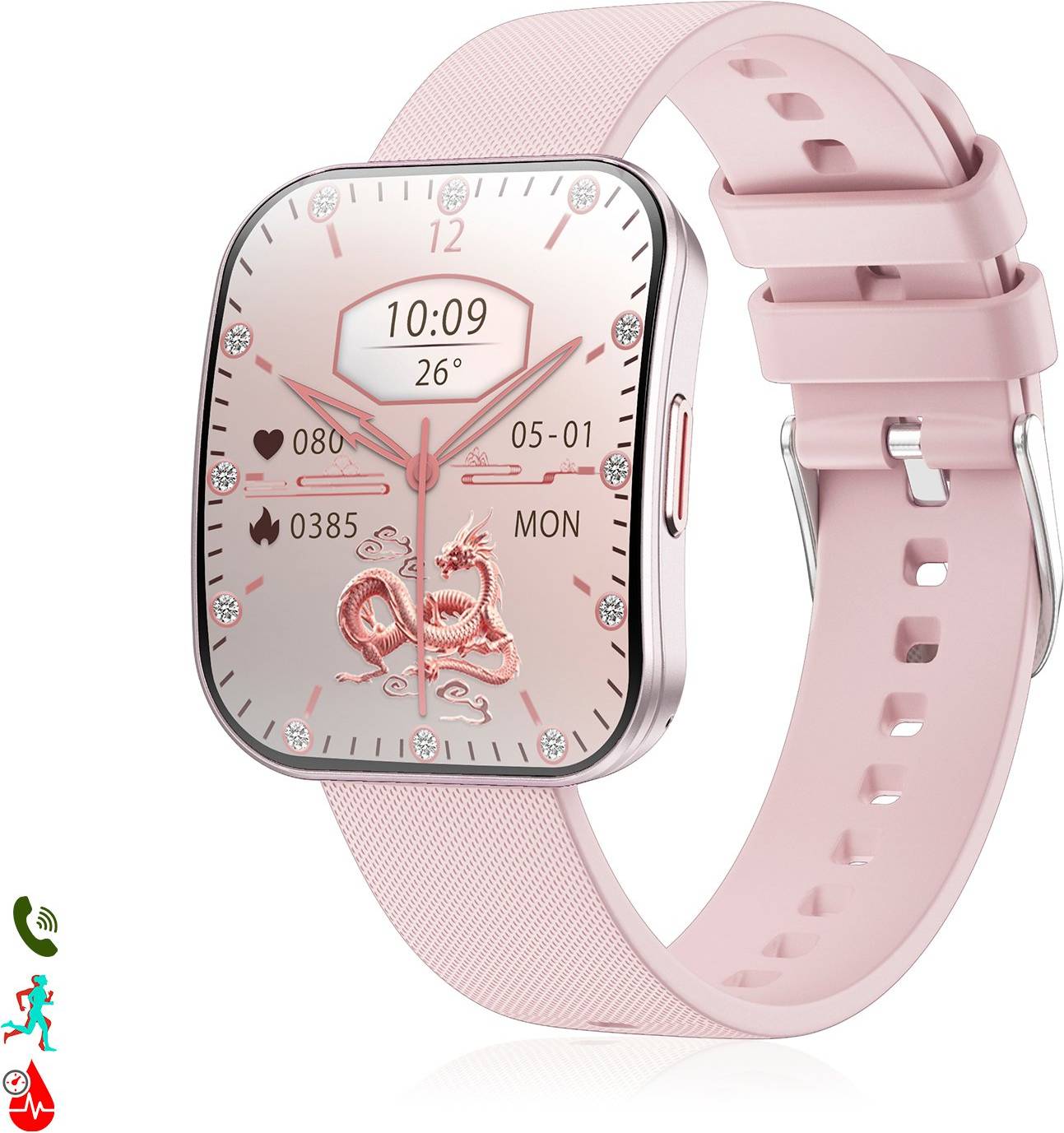 Smartwatch QS08 Rosa