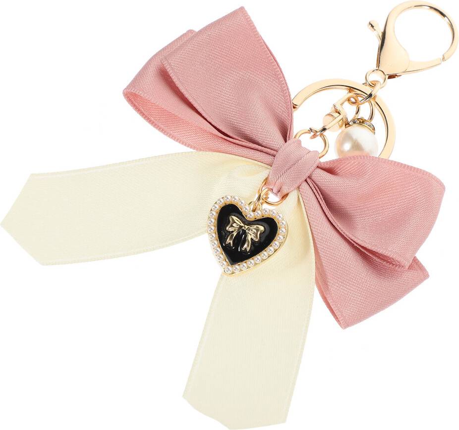 Inoomp 4pcs Bow Keychain For Car Keys