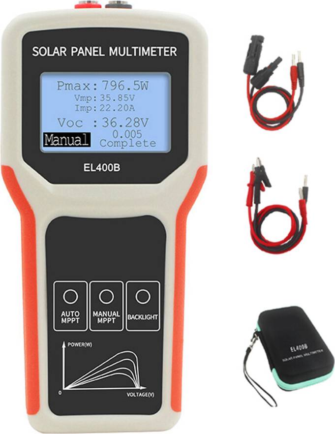 Tester Portable Solar Panel MPPT Tester with LCD Display