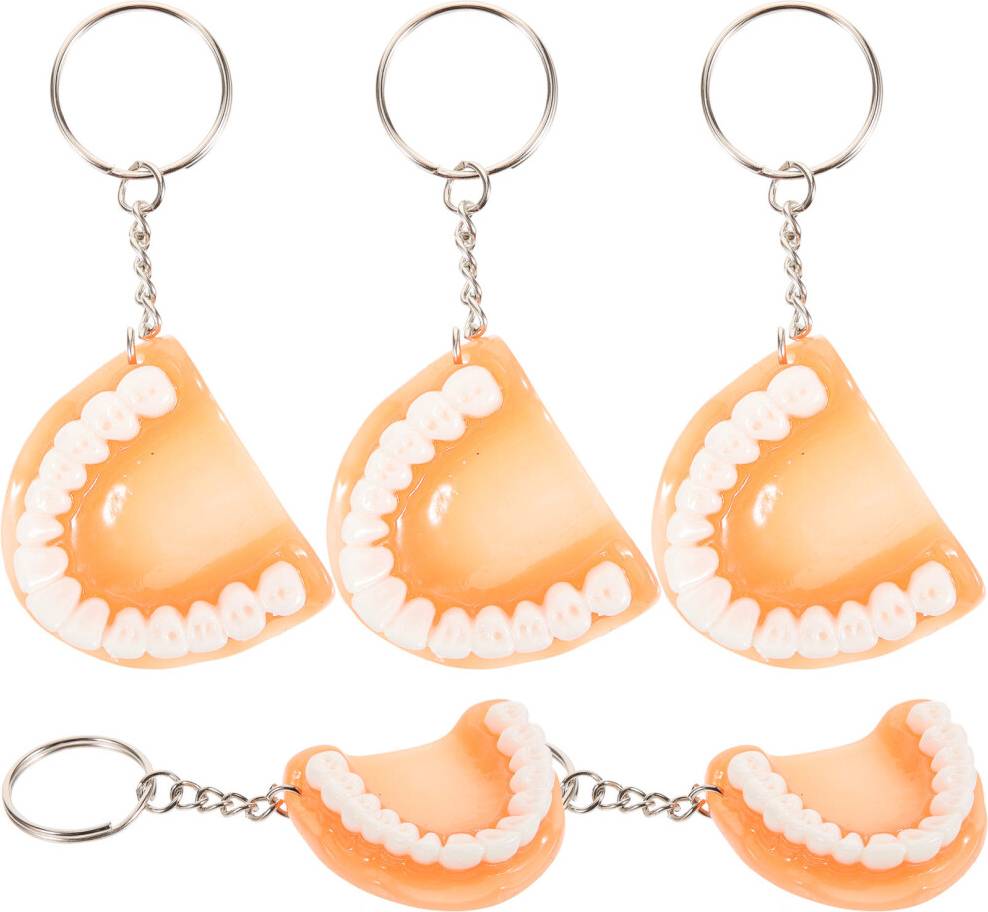 Inoomp Tooth Keychain Chocolate 5pcs