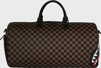 Sprayground Check 2 Emboss Duffle Uld - Brun
