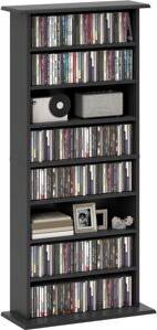 Homcom CD Storage Unit DVD Tower Blu-ray Shelf