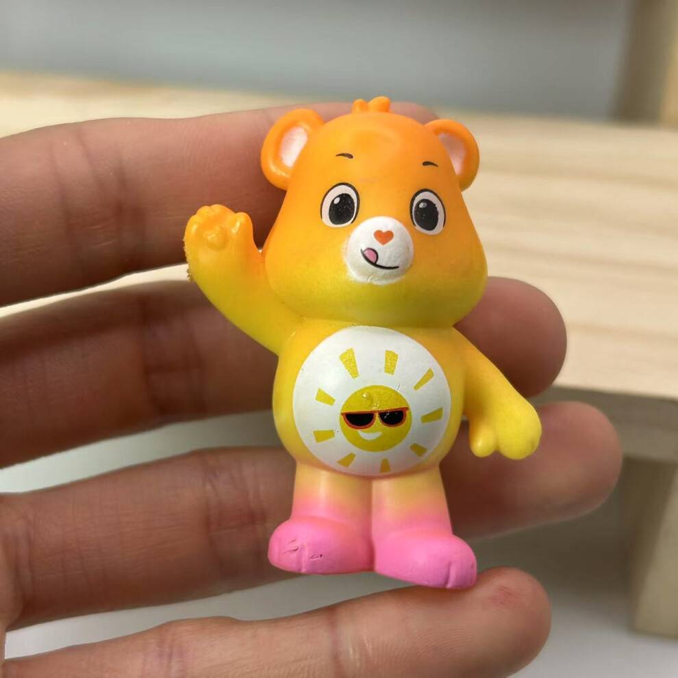 2.5 Inch Funshine Bear Gradient Color PVC Care Bear