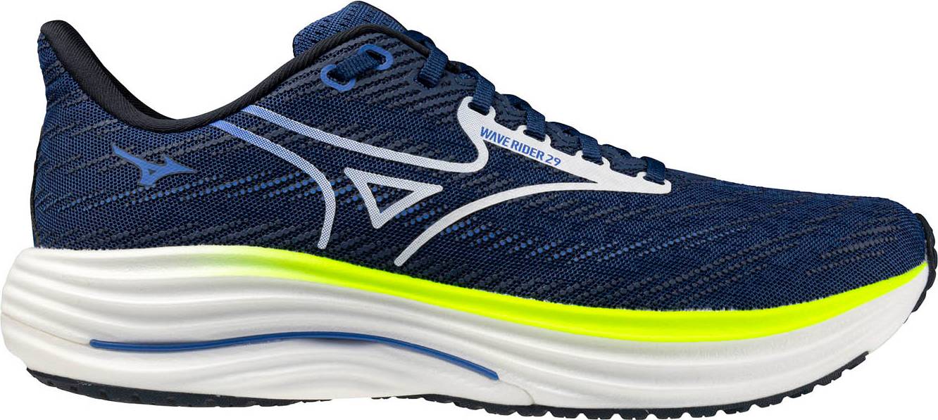 Wave Rider 29 Running Shoes - Blu Notte Bianco Giallo