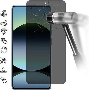 MTP Products Redmi Note 14S Privacy Tempered Glass Screen Protector