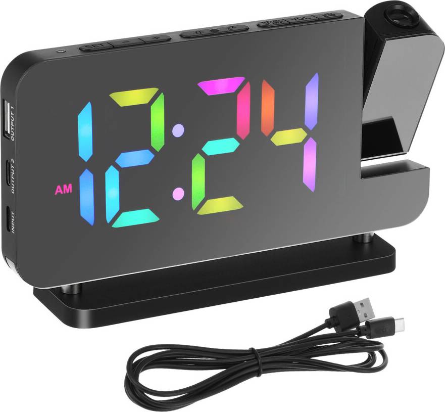 VILLCASE Led Digital Alarm Clock With Large Display