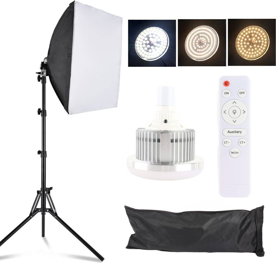 Studio Photography Light Kit 85W Bi Color LED Softbox Stand