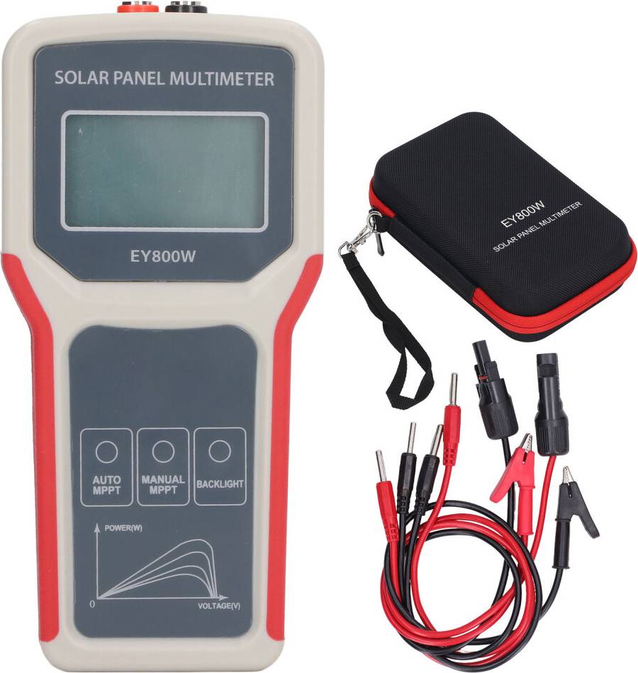 Tester Solar Panel MPPT Tester HD LCD Auto Manual PV Multimeter