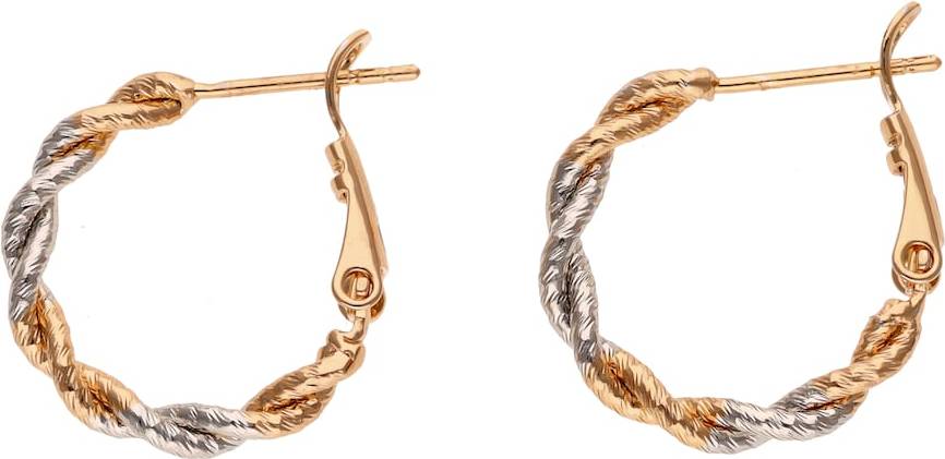 Pendientes Oro Rosa Plata