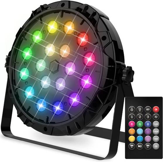 18 RGB LED Diskolys