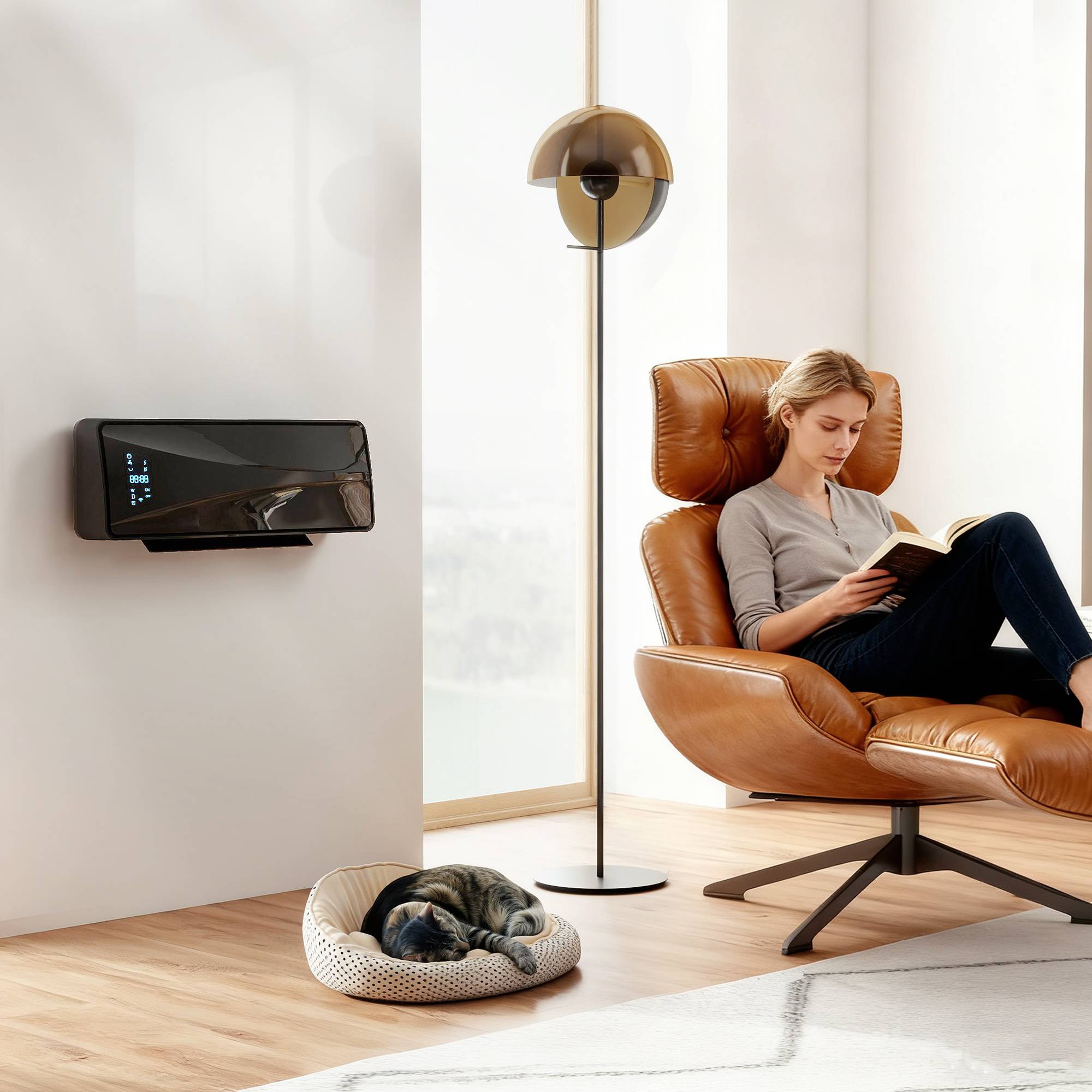 Homcom 2000W Ceramic Electric Heater With Fan