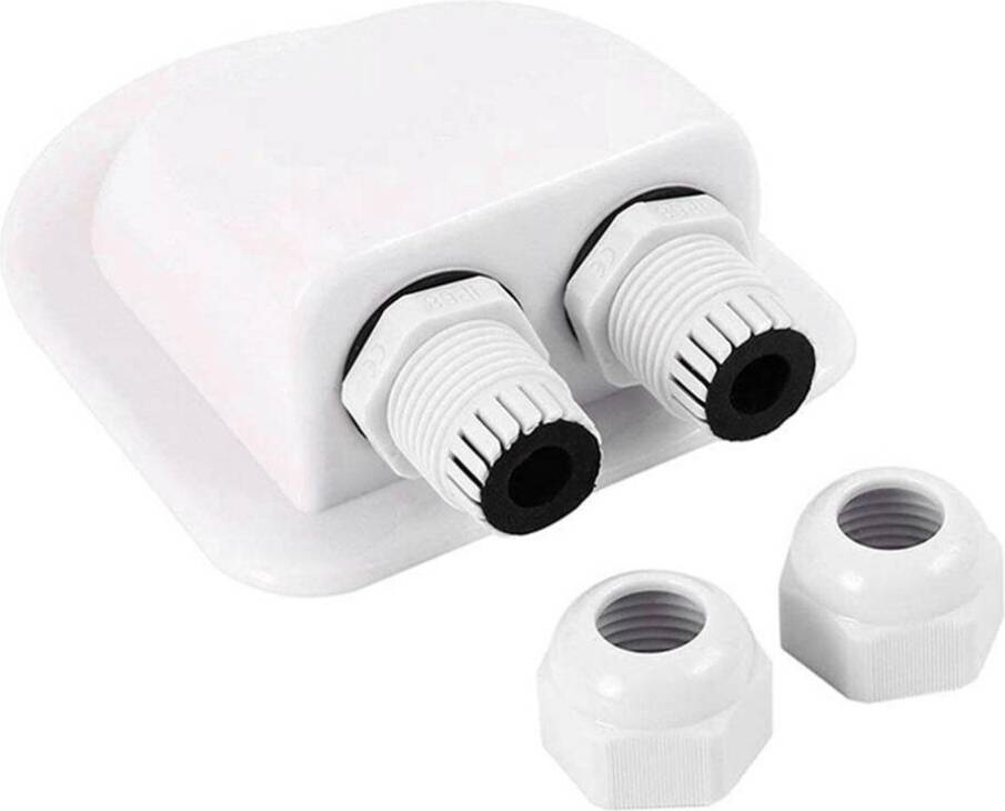 Wejoy RV ABS Solar Double Twin Cable Entry Gland Box