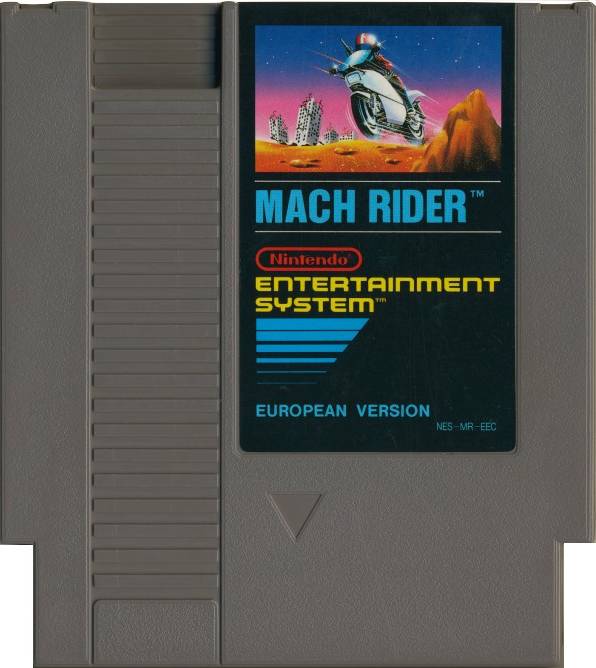 Nintendo Mach Rider 8-bit NES Cartridge