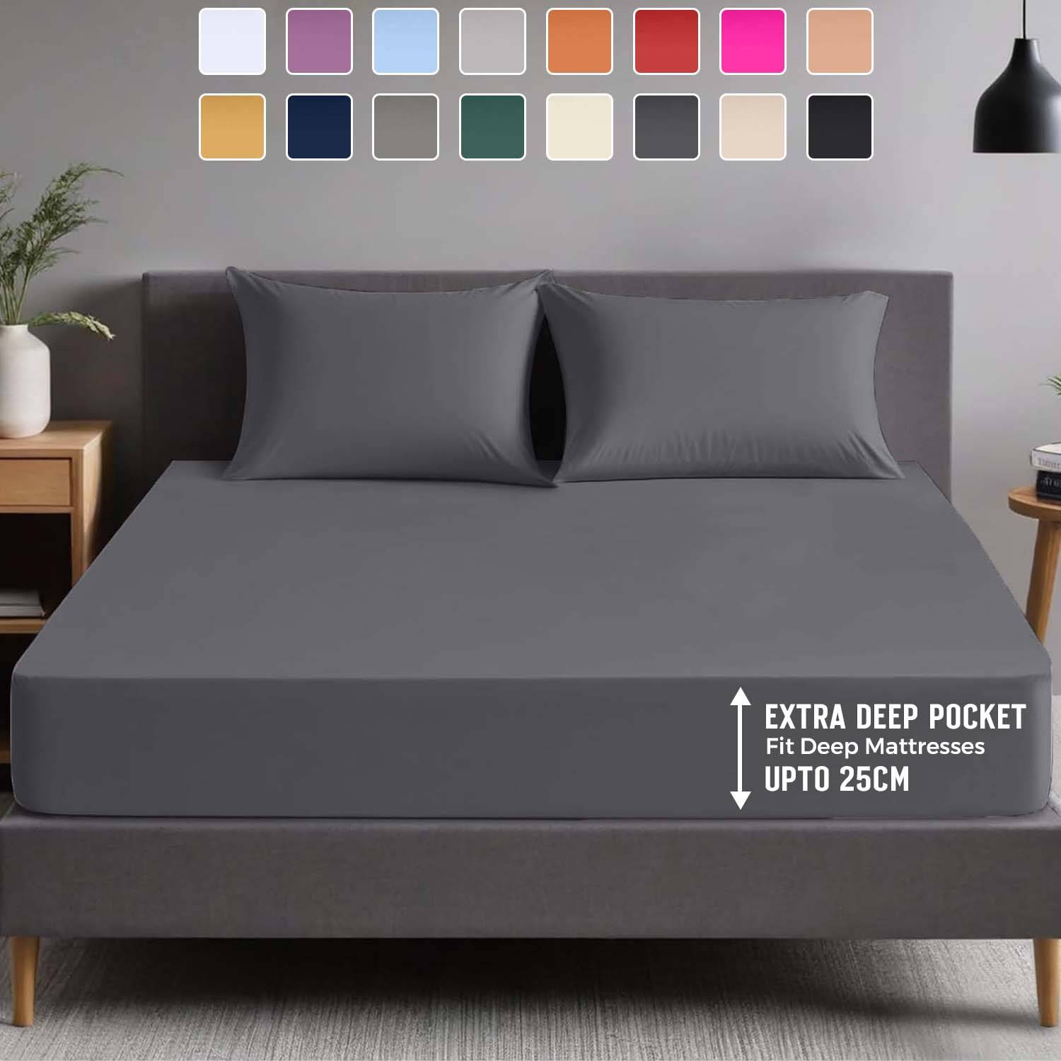 Temu Extra Deep Fitted Ultra Soft Breathable Microfiber Bed Sheet
