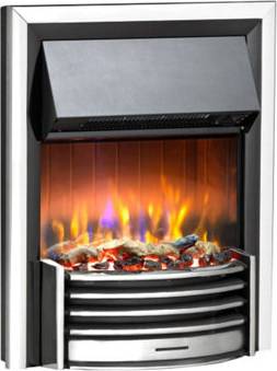 Electric inset fire Dimplex Lerwick Chrome Inset Electric Fire 3D