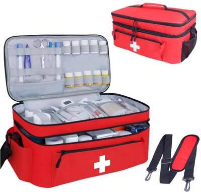 First aid bag Shein Large Capacity First Aid Kit Bag