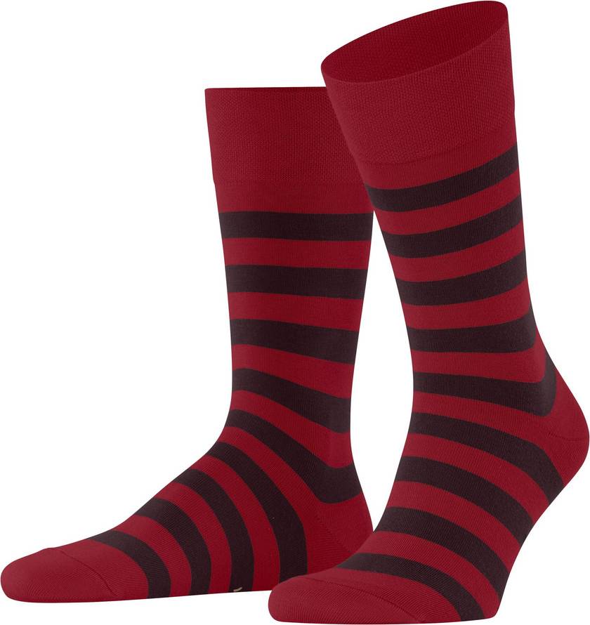 Falke Sensitive Mappd Line Socks - Red