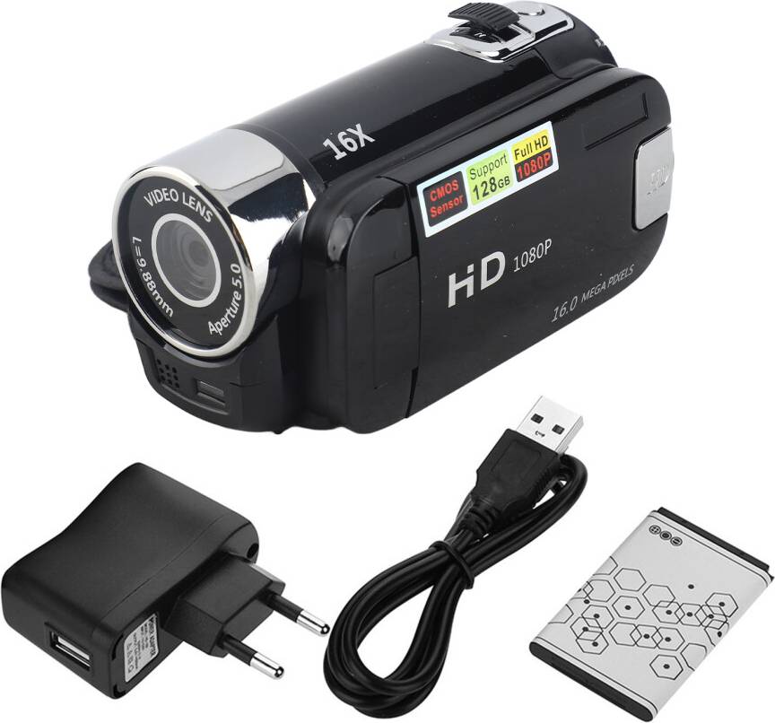 Full HD Rotation 16X Digital Camcorder