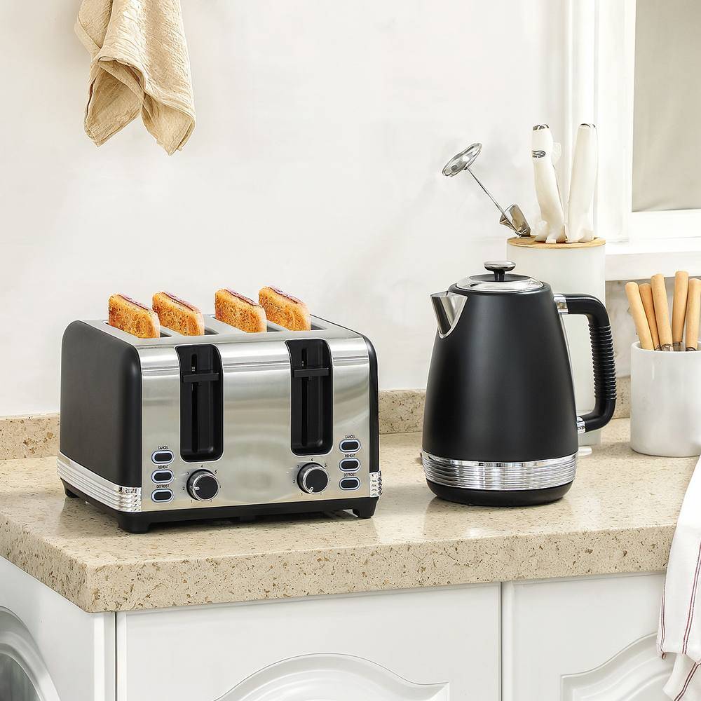 Homcom Quick Boil Kettle And Slice Toaster Set