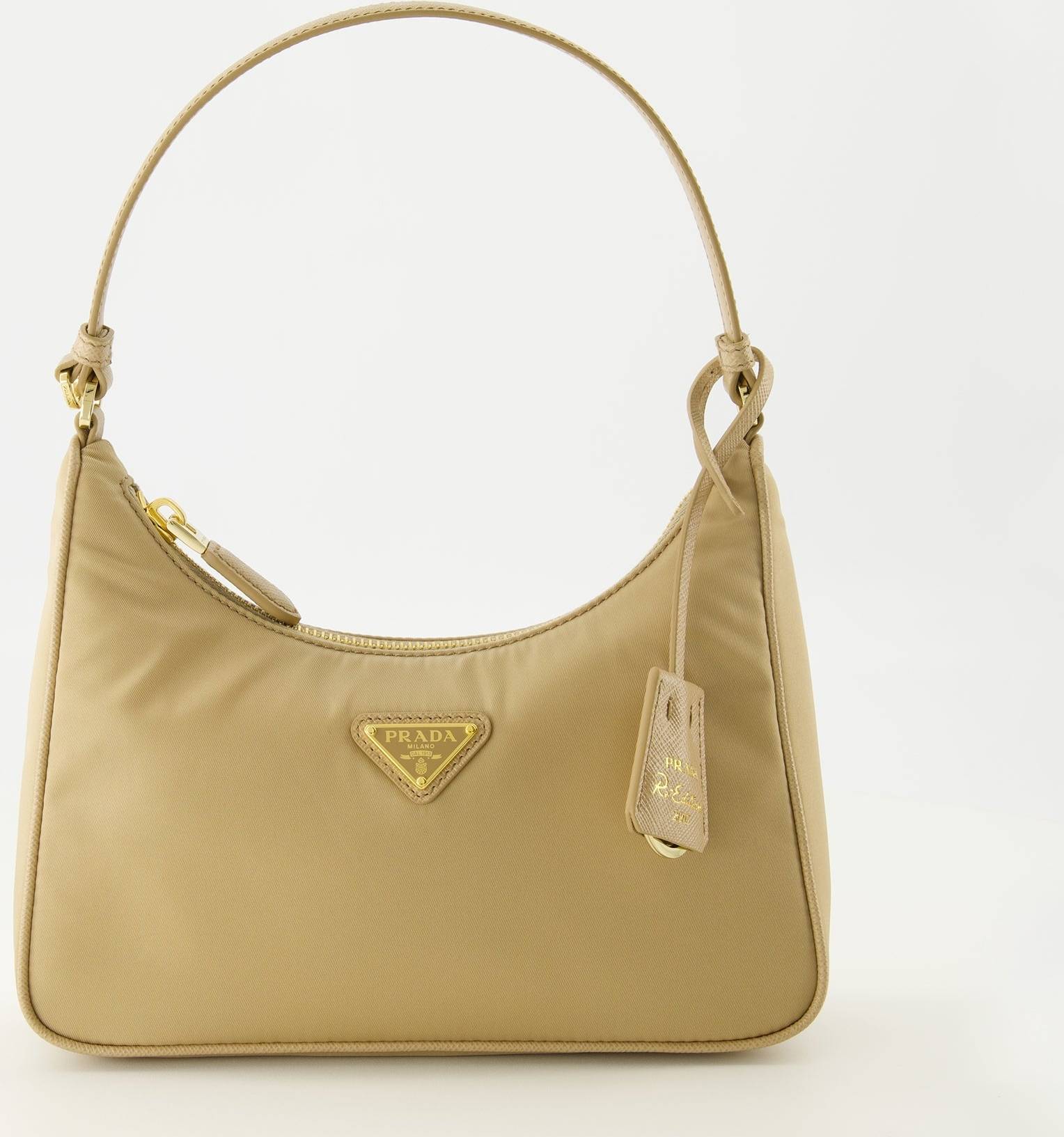 Prada Mini Sac Réédition 2005 Beige Re Nylon