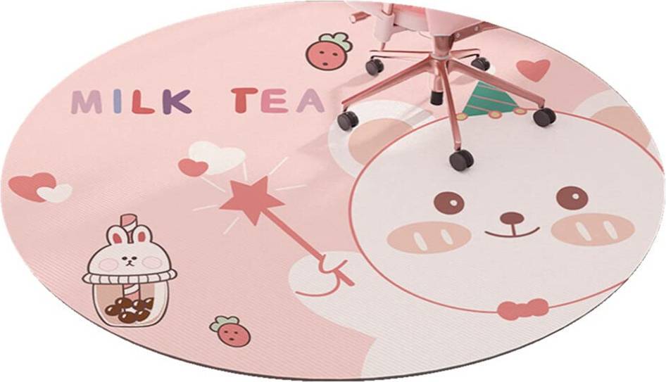 Round Rug Rabbit Pink 120cm