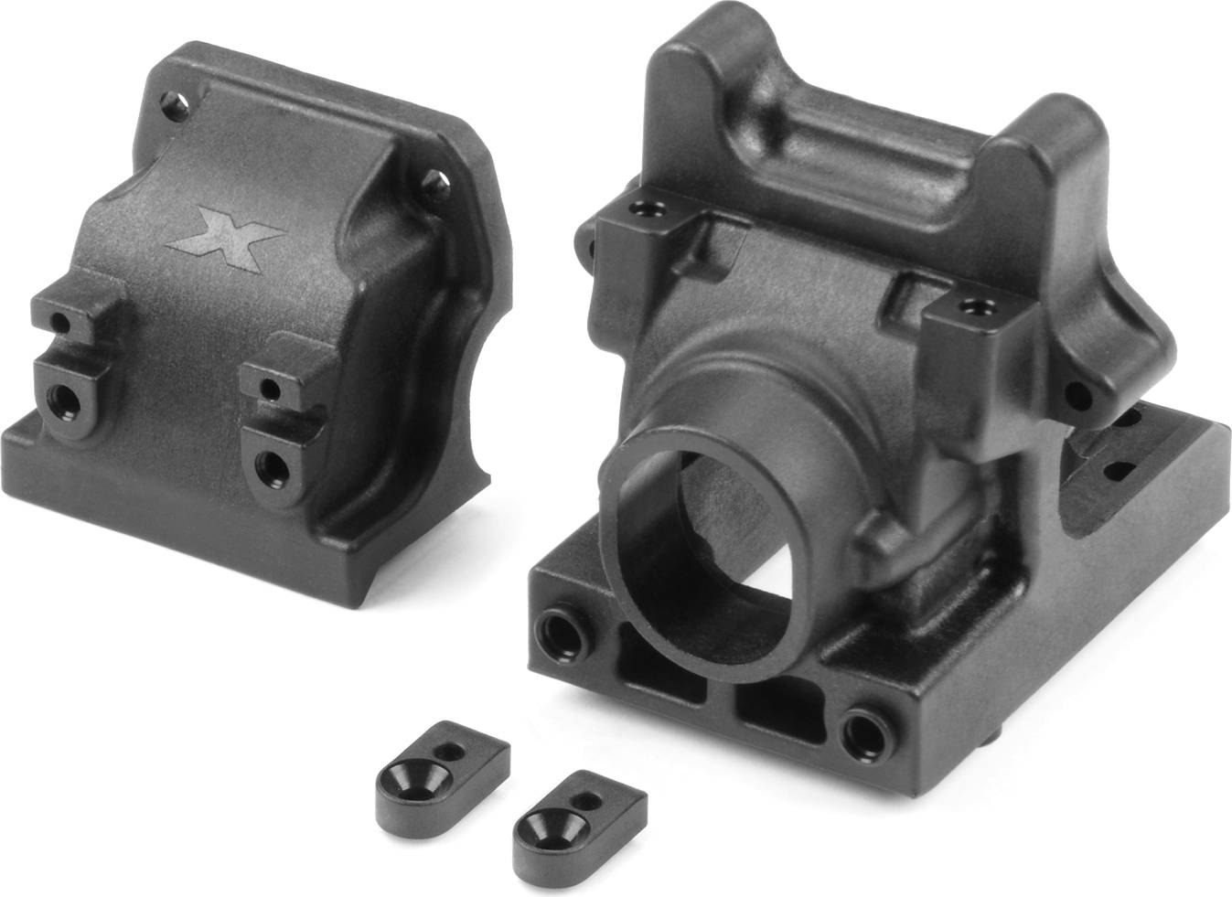XRay XR-352009 Comp Semi-Split Diff Bulkhead Block Set för XB8