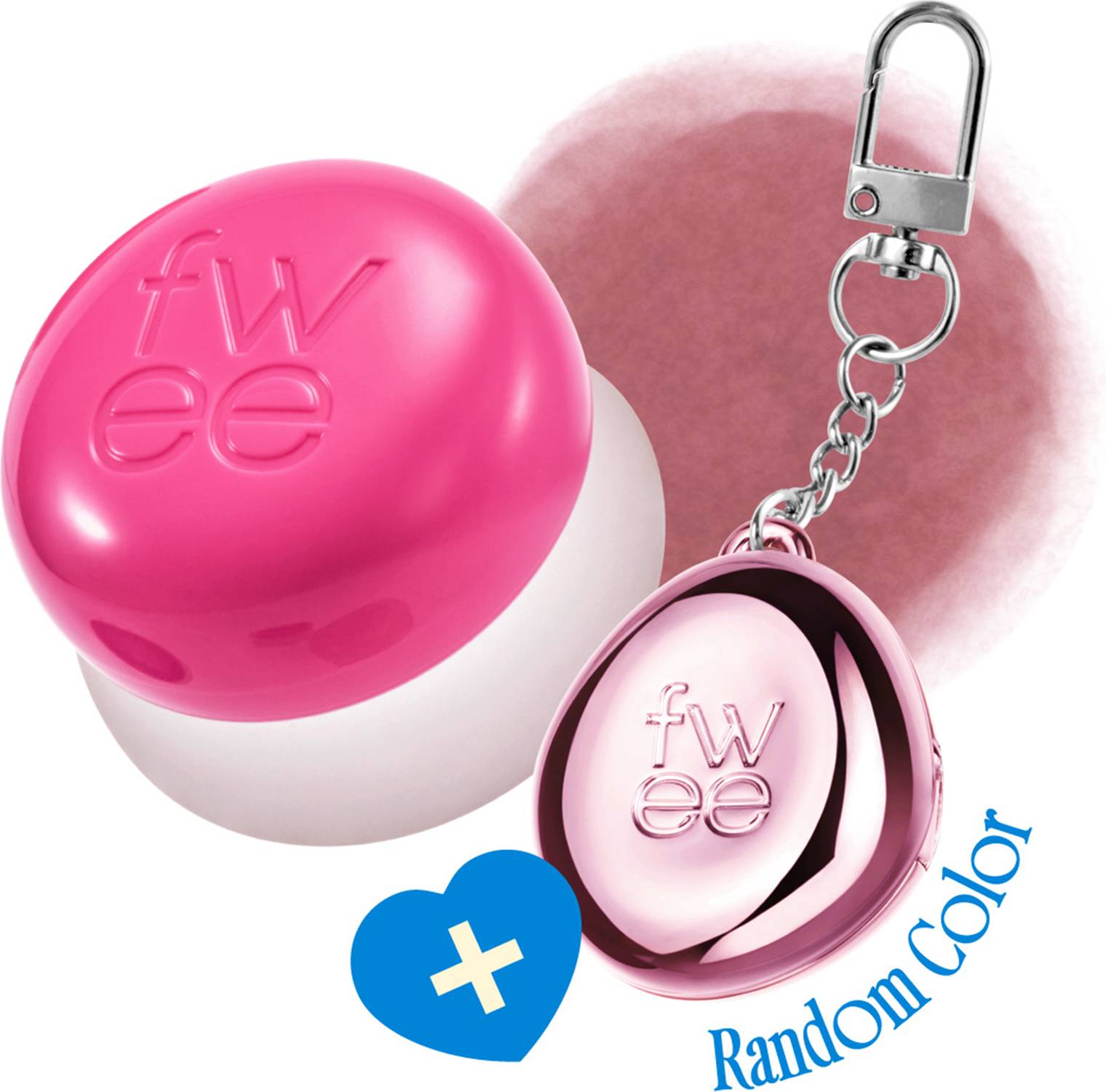 Fwee Lip Cheek Blurry Pudding Pot Keyring Set