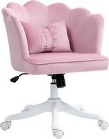 Homcom Velvet with Petal Shell Office Chair