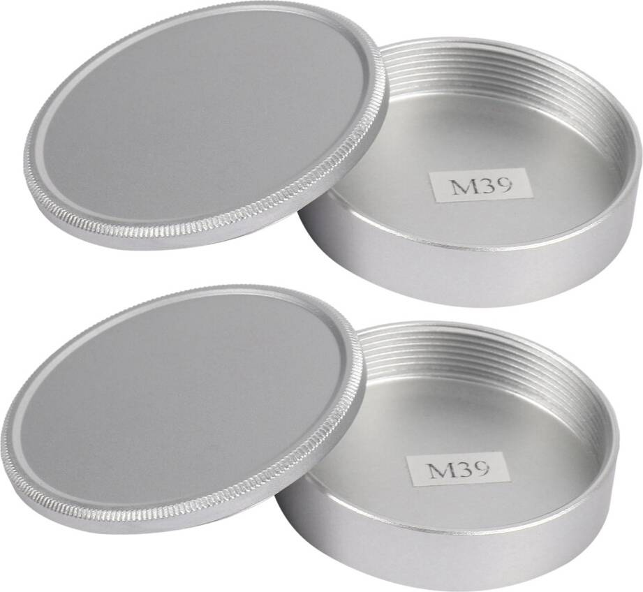 Metal Body and Cap Set M39 LTM Silver Rear Lens Cap