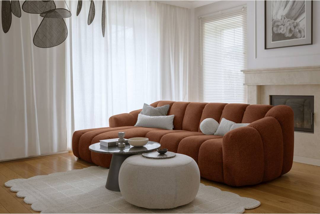 MiuForm Shell Modular System S Orange Sofa